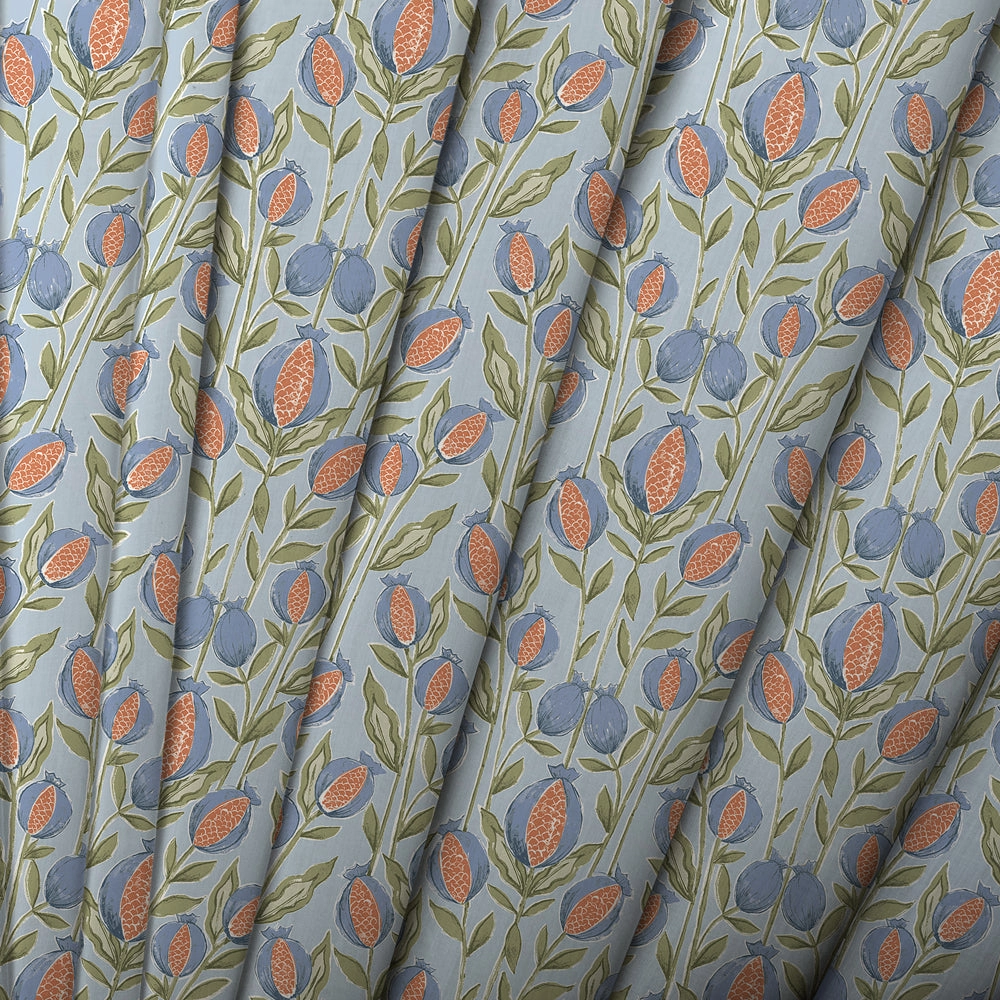 Rithani Printed Cotton Made to Measure Roman Blinds Tide