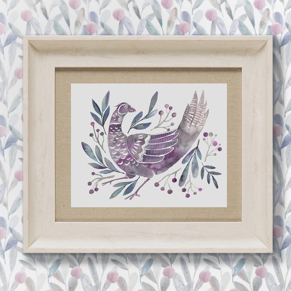 Ritsurin Violet Framed Print Birchmodern home decor ,home decor for bedroom 