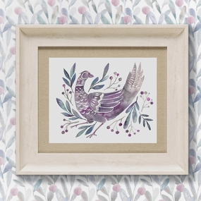 Ritsurin Violet Framed Print Birchmodern home decor ,home decor for bedroom 