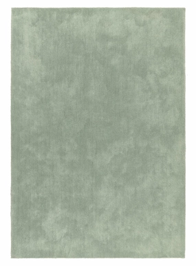 Romilly Sage Green Shag Rugmodern color block patchwork rug