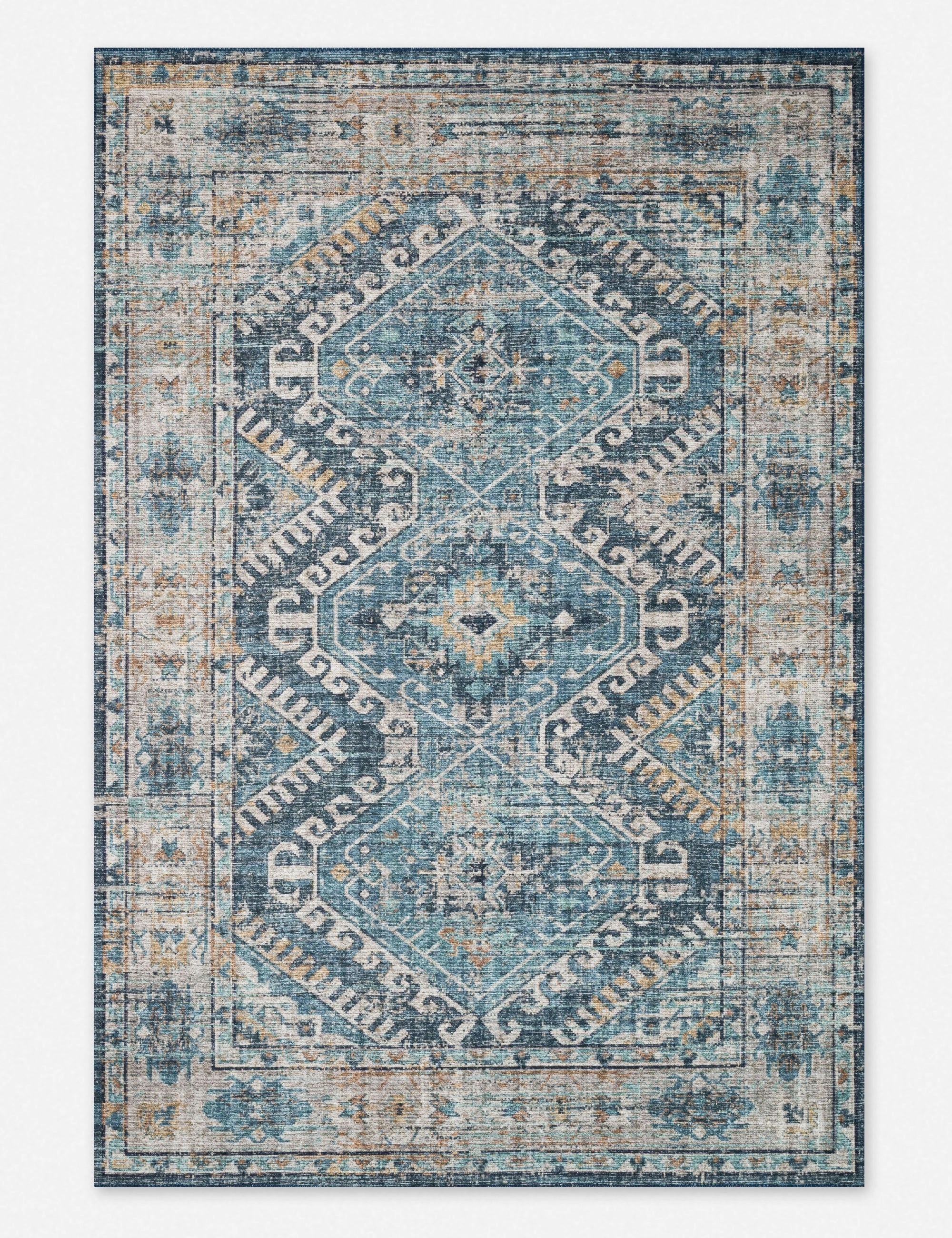 Romina Rugmodern color block patchwork rug