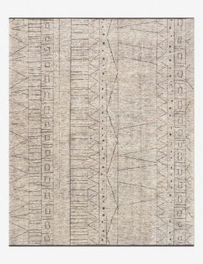 Romita Hand-Knotted Wool-Blend Rugmodern color block patchwork rug