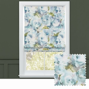 Rosa Printed Cotton Made to Measure Roman Blinds Duck Eggbedding sets ,throw blankets 