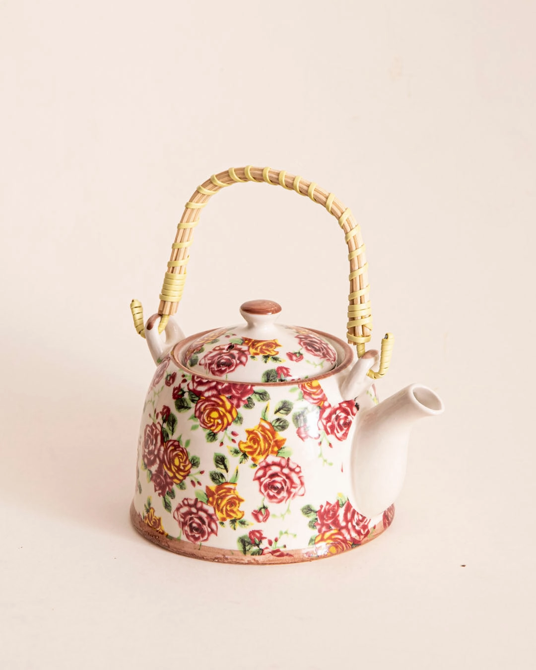 Rose Garden Ceramic Tea Kettle