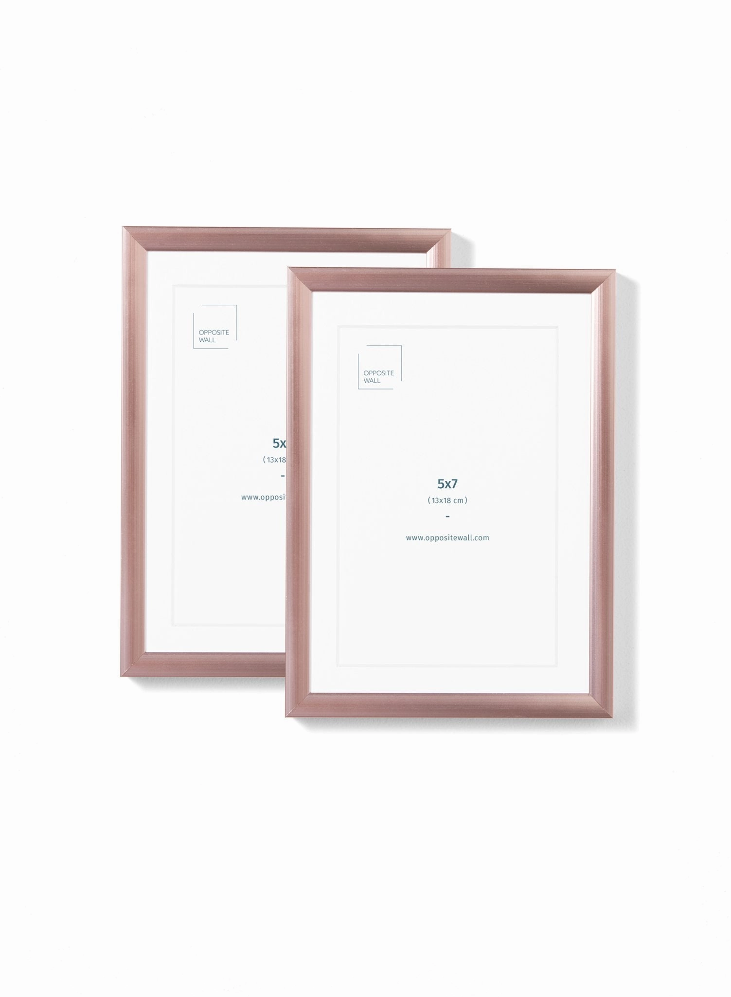 Rose Gold Metal Frame (2 Pack), 5x7 in | 13x18 cmdecorative photo frame ,personalized photo frame 