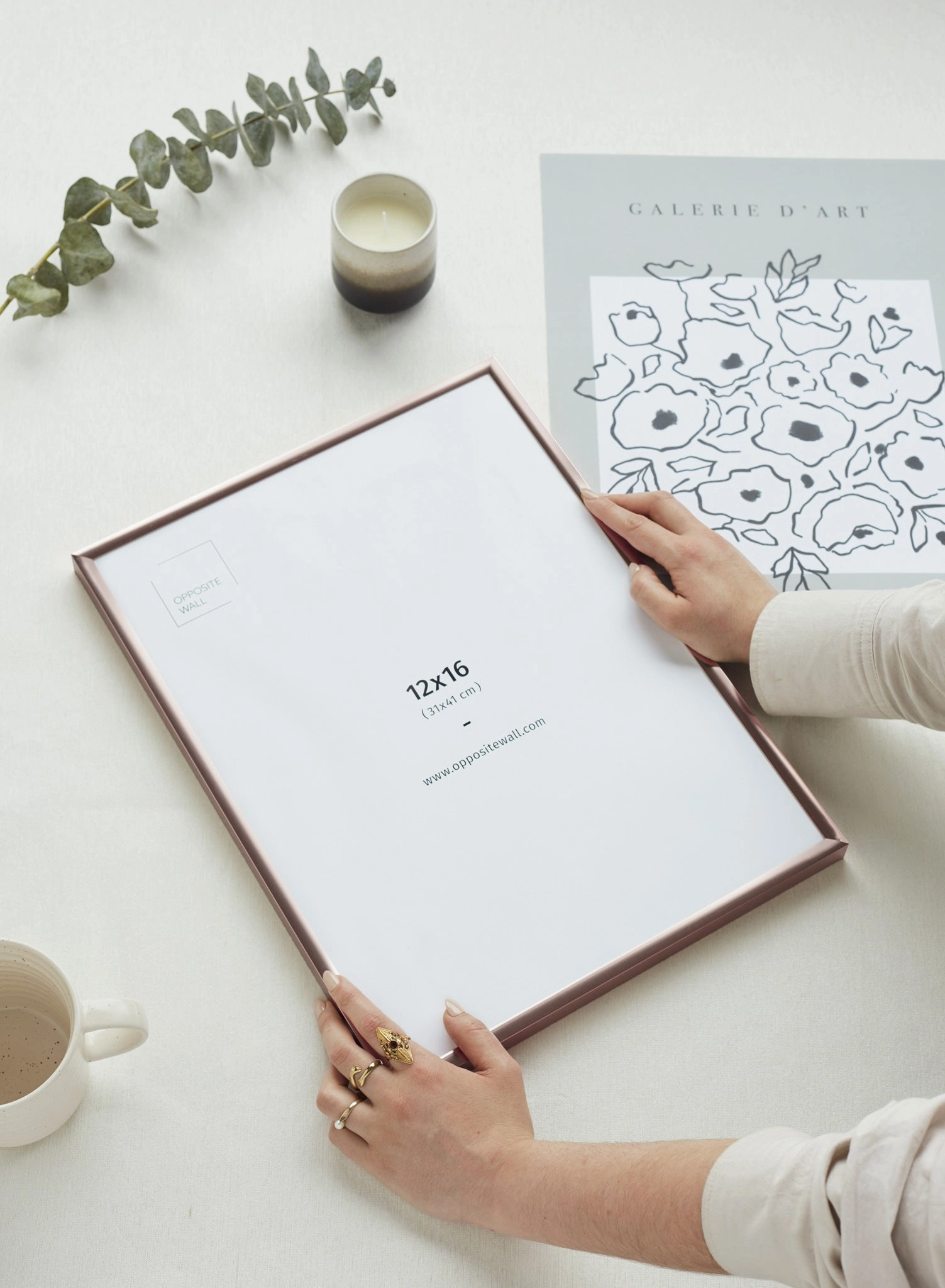 Rose Gold Metal Frame (2 Pack), 8x10 in | 20x25 cm