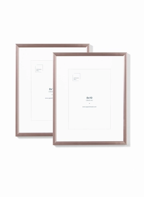 Rose Gold Metal Frame (2 Pack), 8x10 in | 20x25 cmdecorative photo frame ,personalized photo frame 
