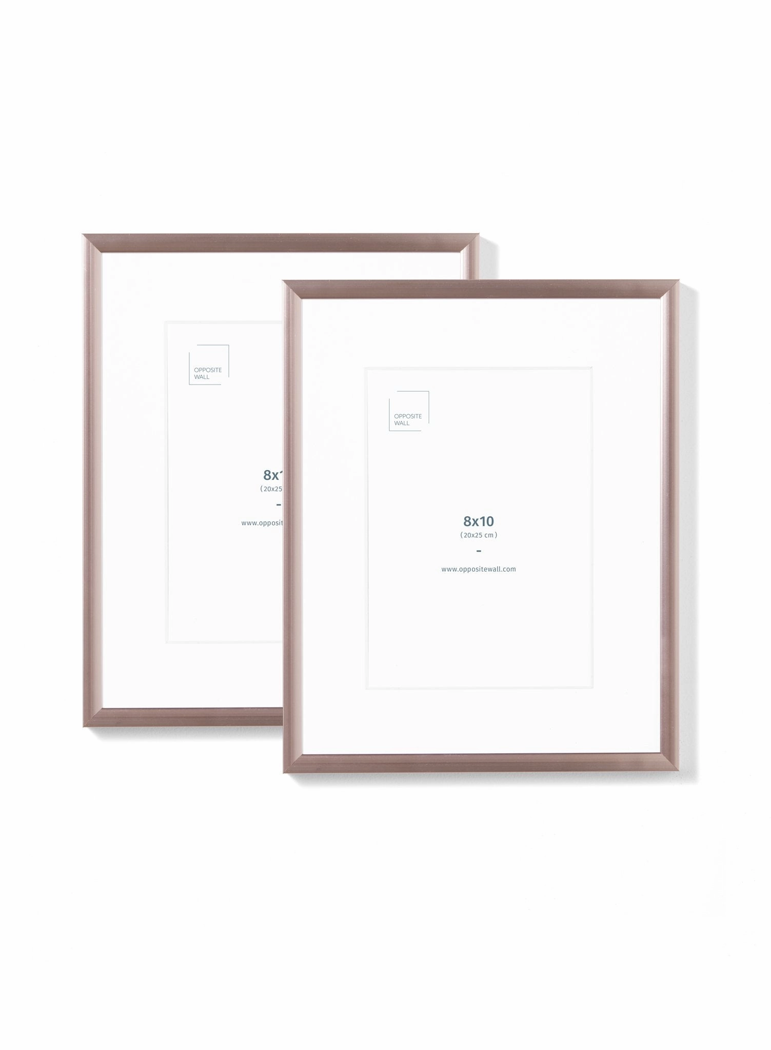 Rose Gold Metal Frame (2 Pack), 8x10 in | 20x25 cmdecorative photo frame ,personalized photo frame 