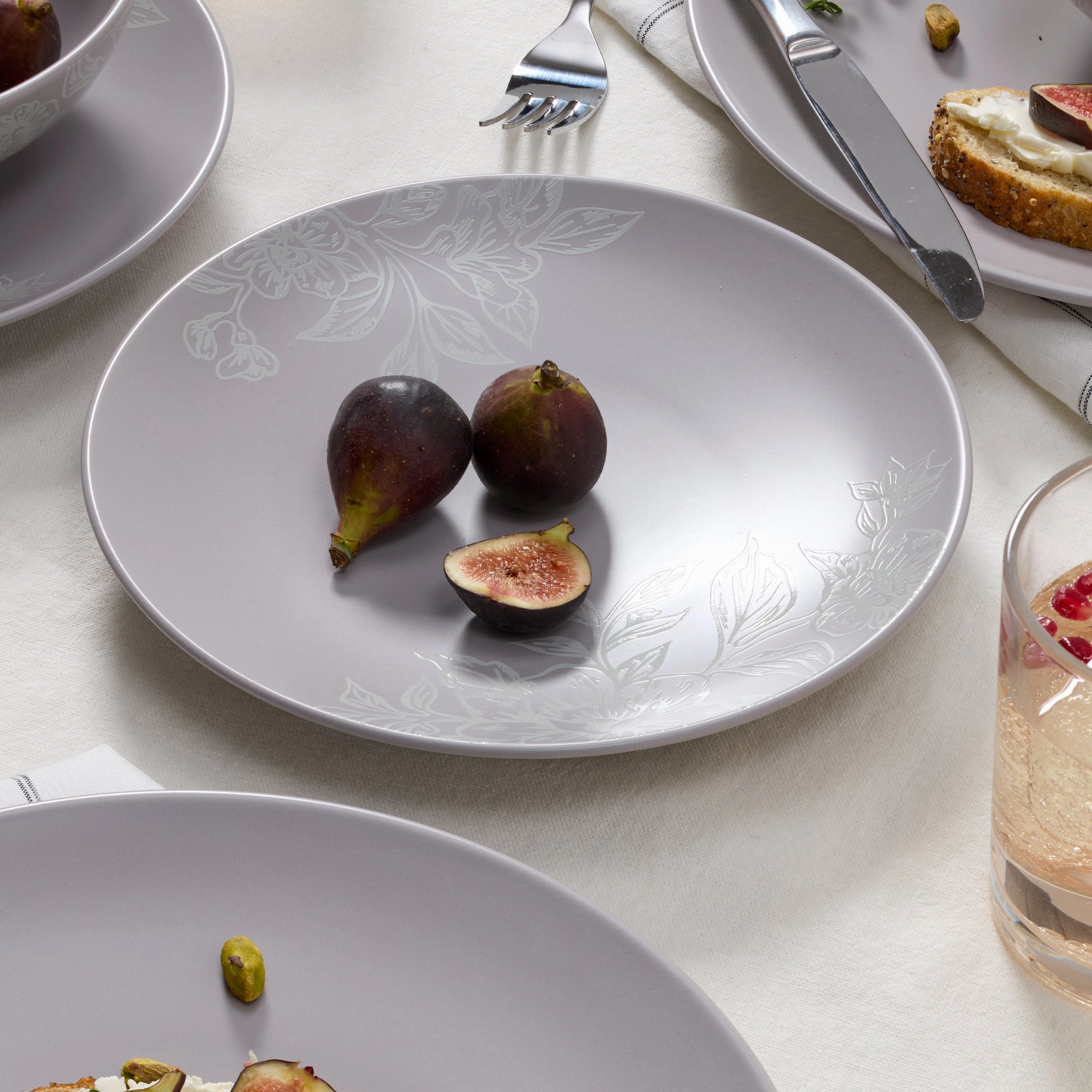 Roseto Pumice 12-Piece Dinnerware Set