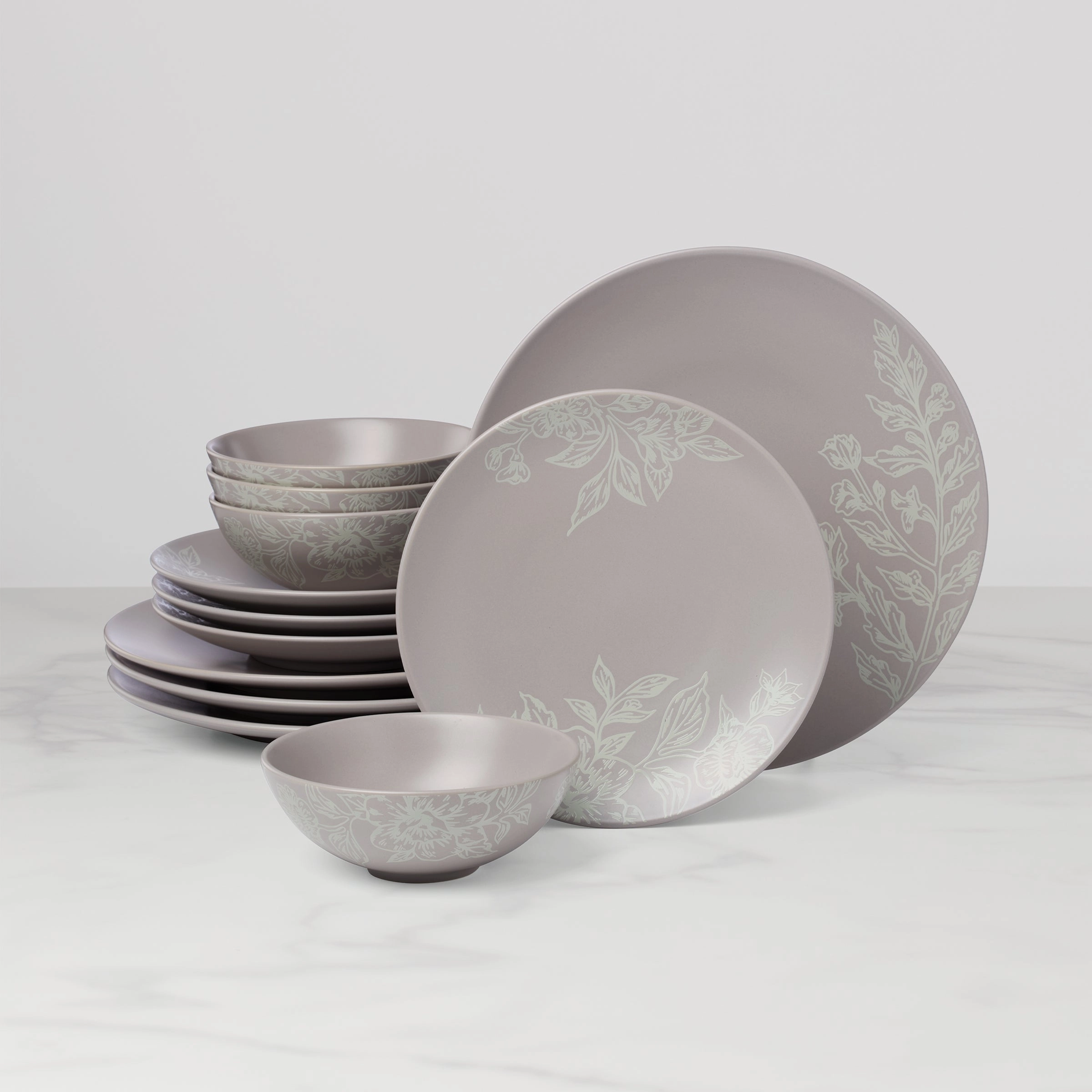 Roseto Pumice 12-Piece Dinnerware Setmodern kitchen decor ,kitchen dinner set ,dinnerware 