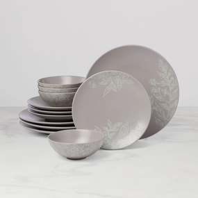 Roseto Pumice 12-Piece Dinnerware Setmodern kitchen decor ,kitchen dinner set ,dinnerware 
