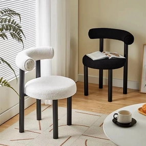 Round Upholstered Dining Chairhome decor ,wall decor 
