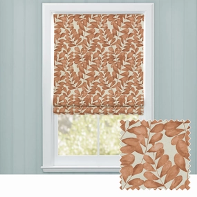 Rowan Printed Cotton Made to Measure Roman Blinds Amberbedding sets ,throw blankets 