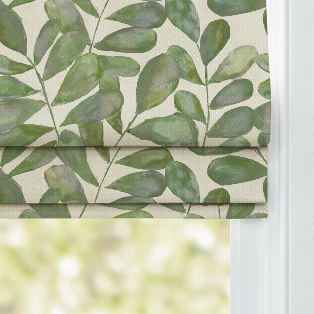 Rowan Printed Cotton Made to Measure Roman Blinds Apple