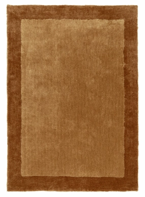 Rozanda Brown Bordered Shag Rugmodern color block patchwork rug