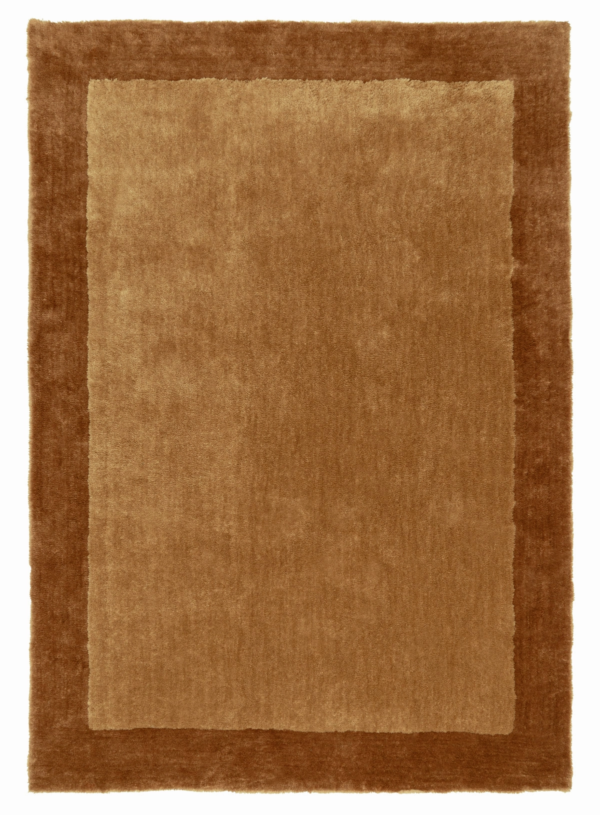 Rozanda Brown Bordered Shag Rugmodern color block patchwork rug