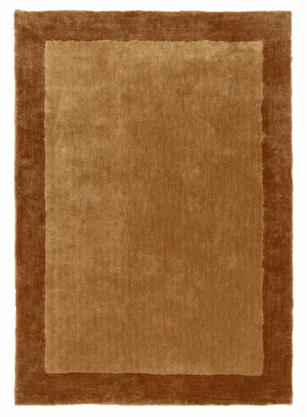 Rozanda Brown Bordered Shag Rugmodern color block patchwork rug