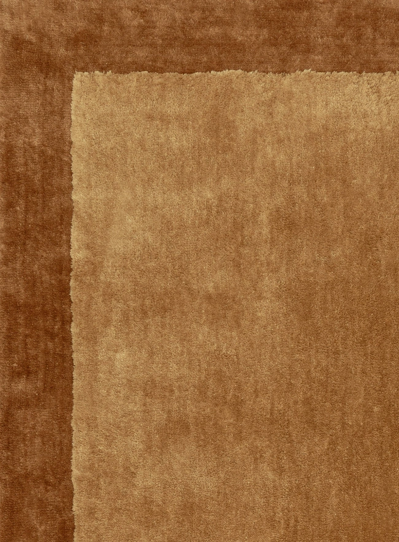 Rozanda Brown Bordered Shag Rug