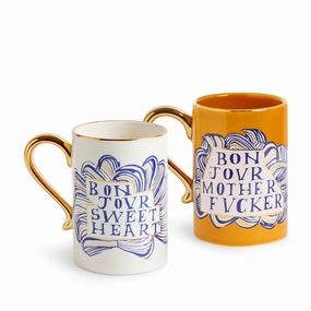 Ruan Hoffmann Sweetheart   Mother Fucker Mugs (Set of 2)glass cups ,personalized mugs 