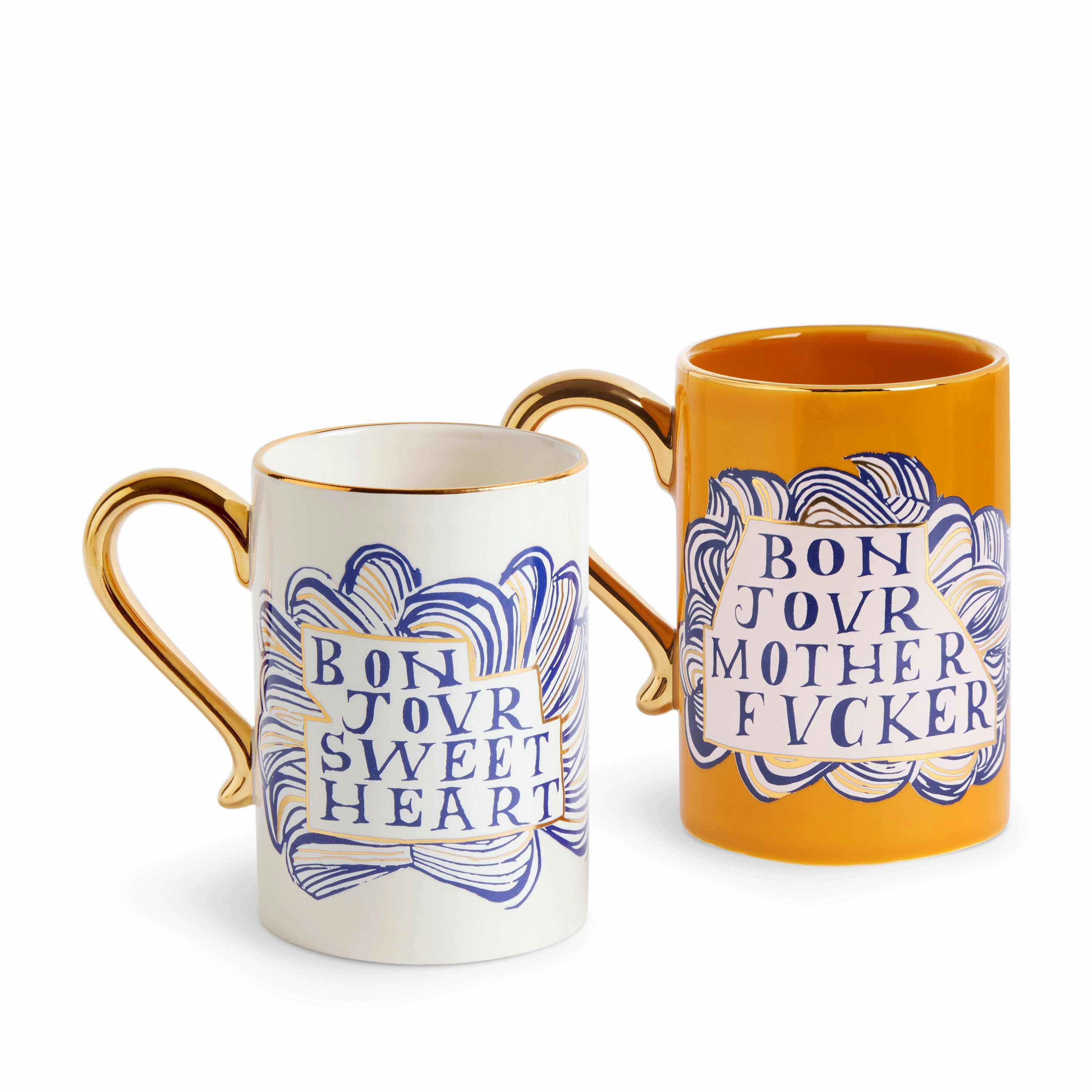 Ruan Hoffmann Sweetheart   Mother Fucker Mugs (Set of 2)glass cups ,personalized mugs 