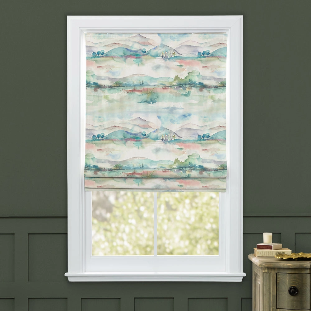 Russet Shores Printed Cotton Made to Measure Roman Blinds Cream