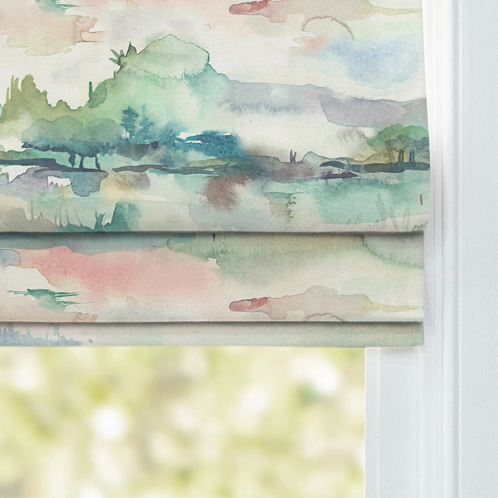 Russet Shores Printed Cotton Made to Measure Roman Blinds Cream