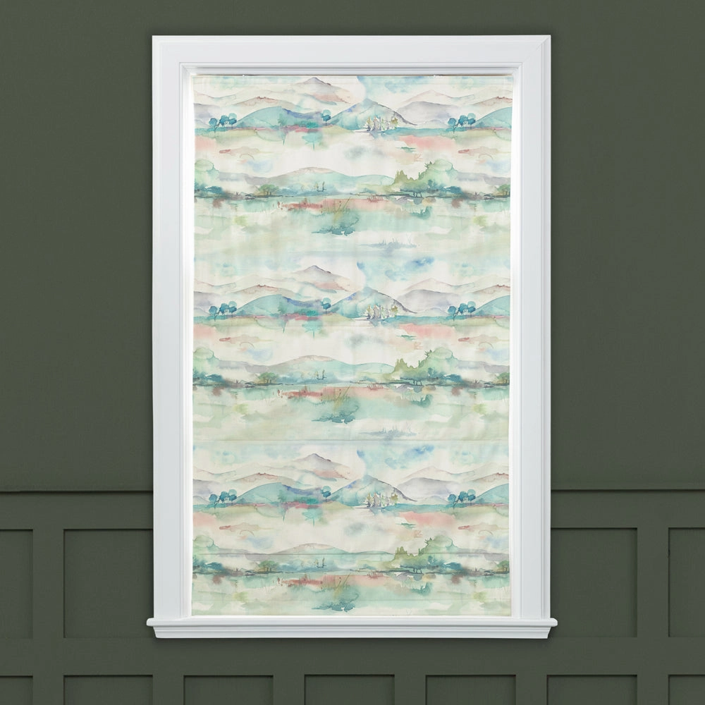 Russet Shores Printed Cotton Made to Measure Roman Blinds Cream