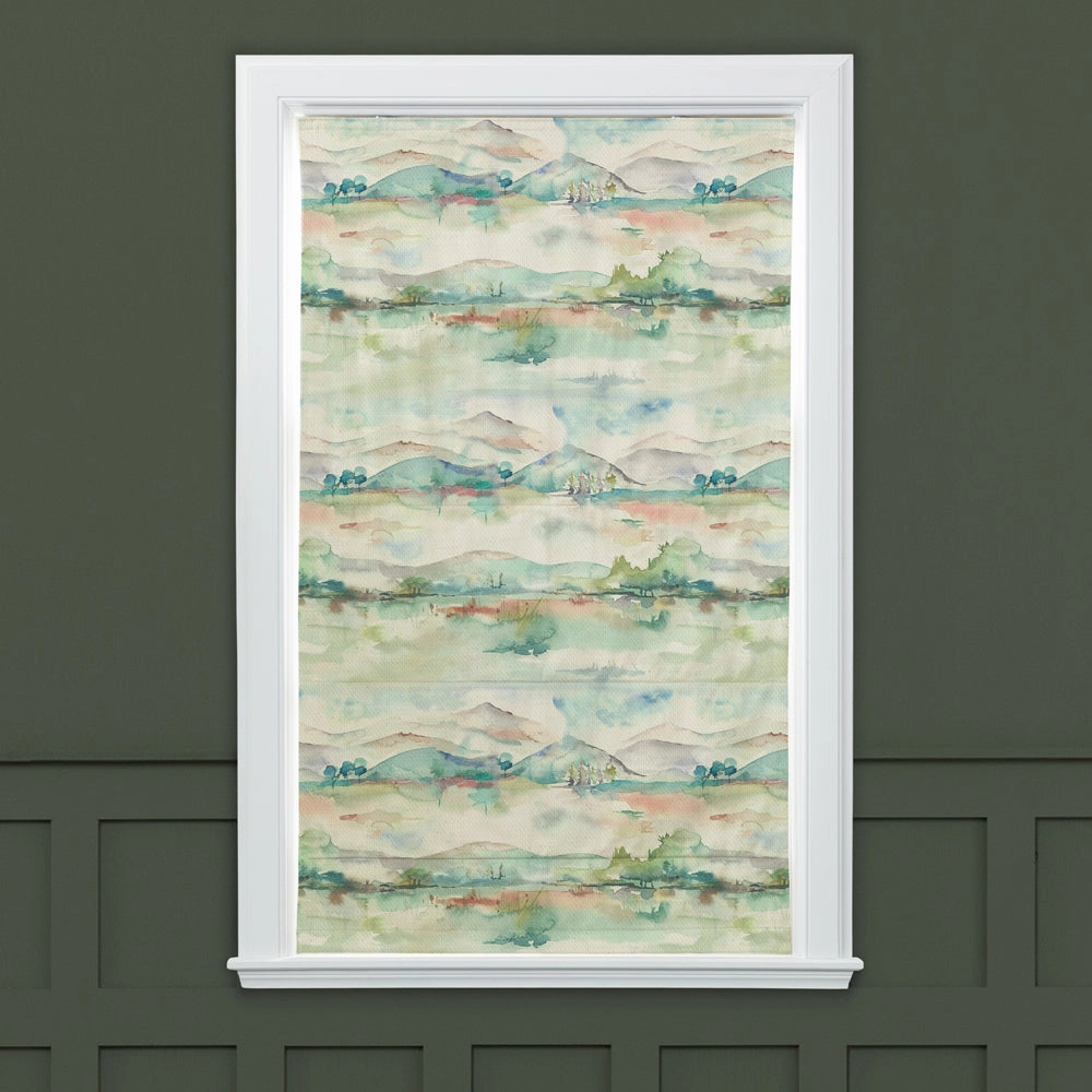 Russet Shores Printed Cotton Made to Measure Roman Blinds Natural (TEST)