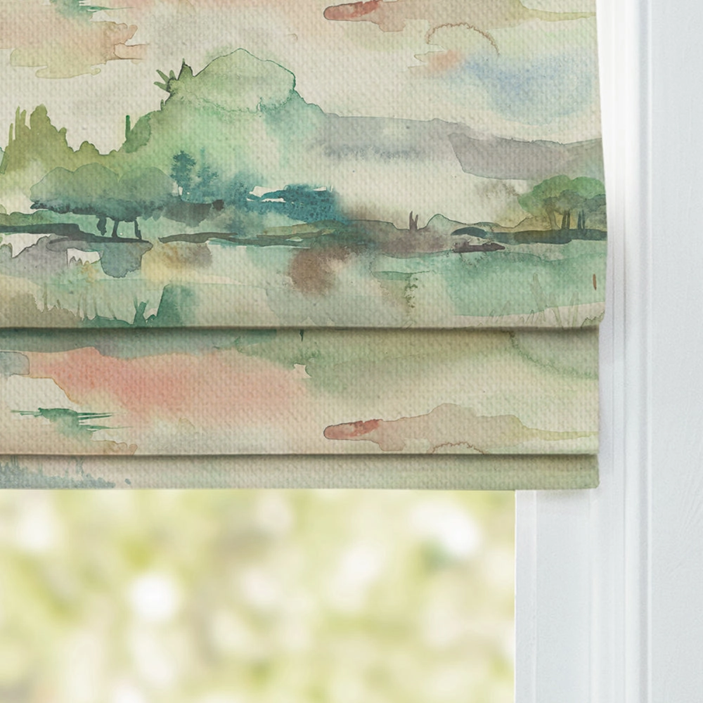 Russet Shores Printed Cotton Made to Measure Roman Blinds Natural (TEST)