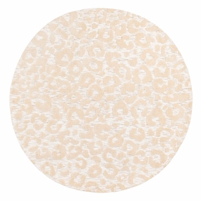 Sabbi Ivory and Cream Animal Pattern Round Rug *NO RETURNS UNLESS FAULTYmodern color block patchwork rug
