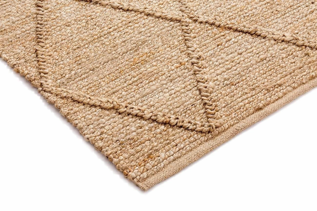 Sabra Diamond Lattice Jute Rug *NO RETURNS UNLESS FAULTY