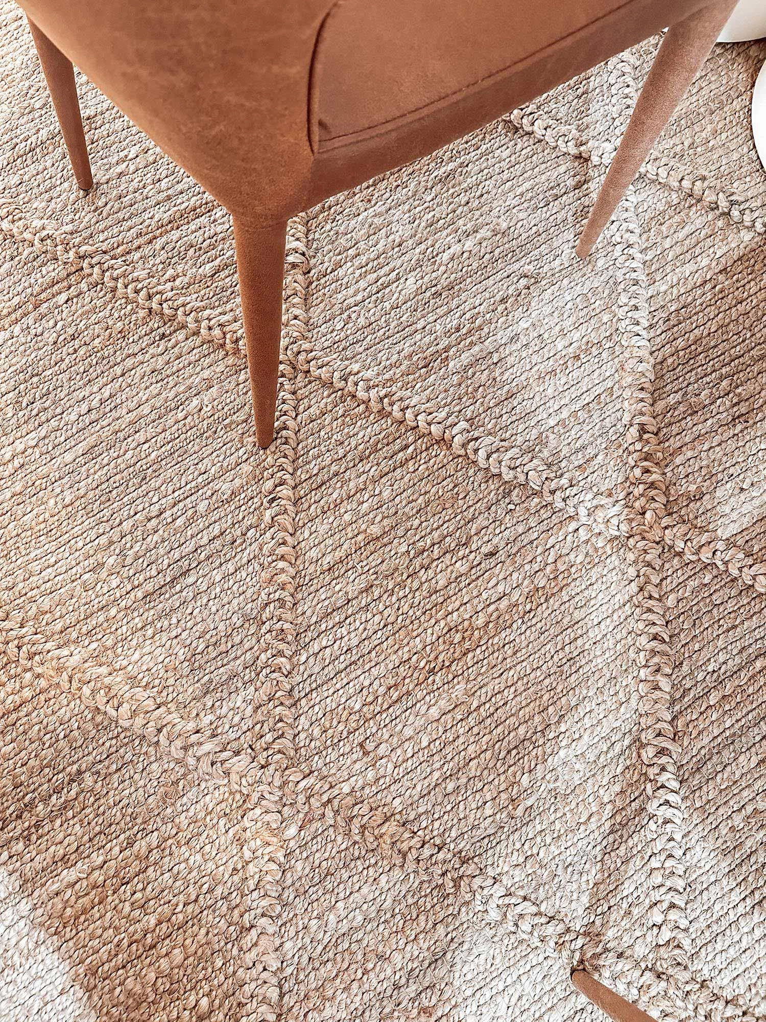 Sabra Diamond Lattice Jute Rug *NO RETURNS UNLESS FAULTY