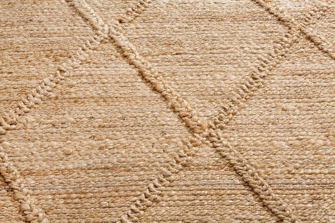 Sabra Diamond Lattice Jute Rug *NO RETURNS UNLESS FAULTY