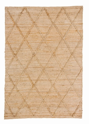 Sabra Diamond Lattice Jute Rug *NO RETURNS UNLESS FAULTYmodern color block patchwork rug