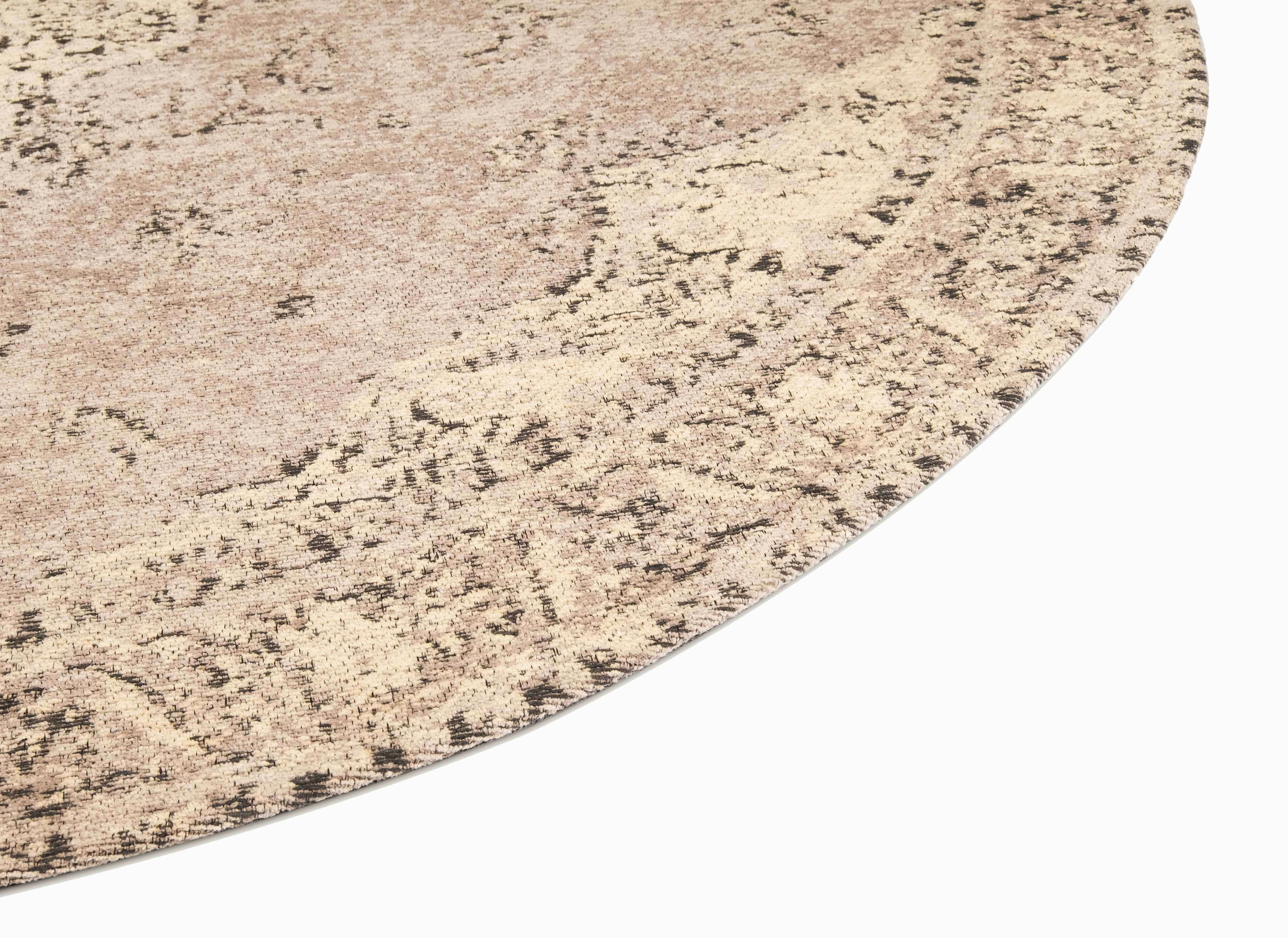 Sadie Coral Peach Turkish Style Distressed Round Rug *NO RETURNS UNLESS FAULTY
