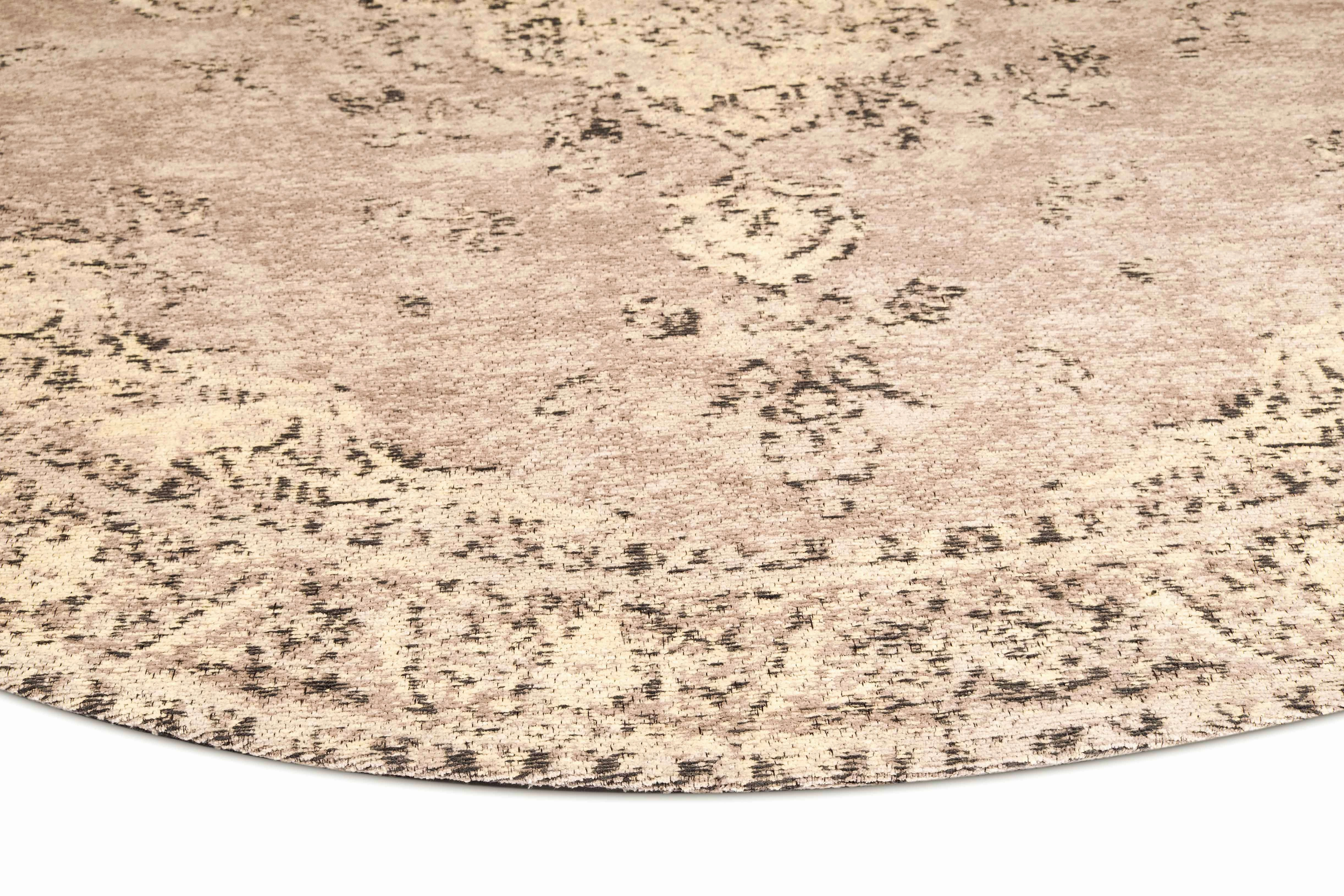 Sadie Coral Peach Turkish Style Distressed Round Rug *NO RETURNS UNLESS FAULTY