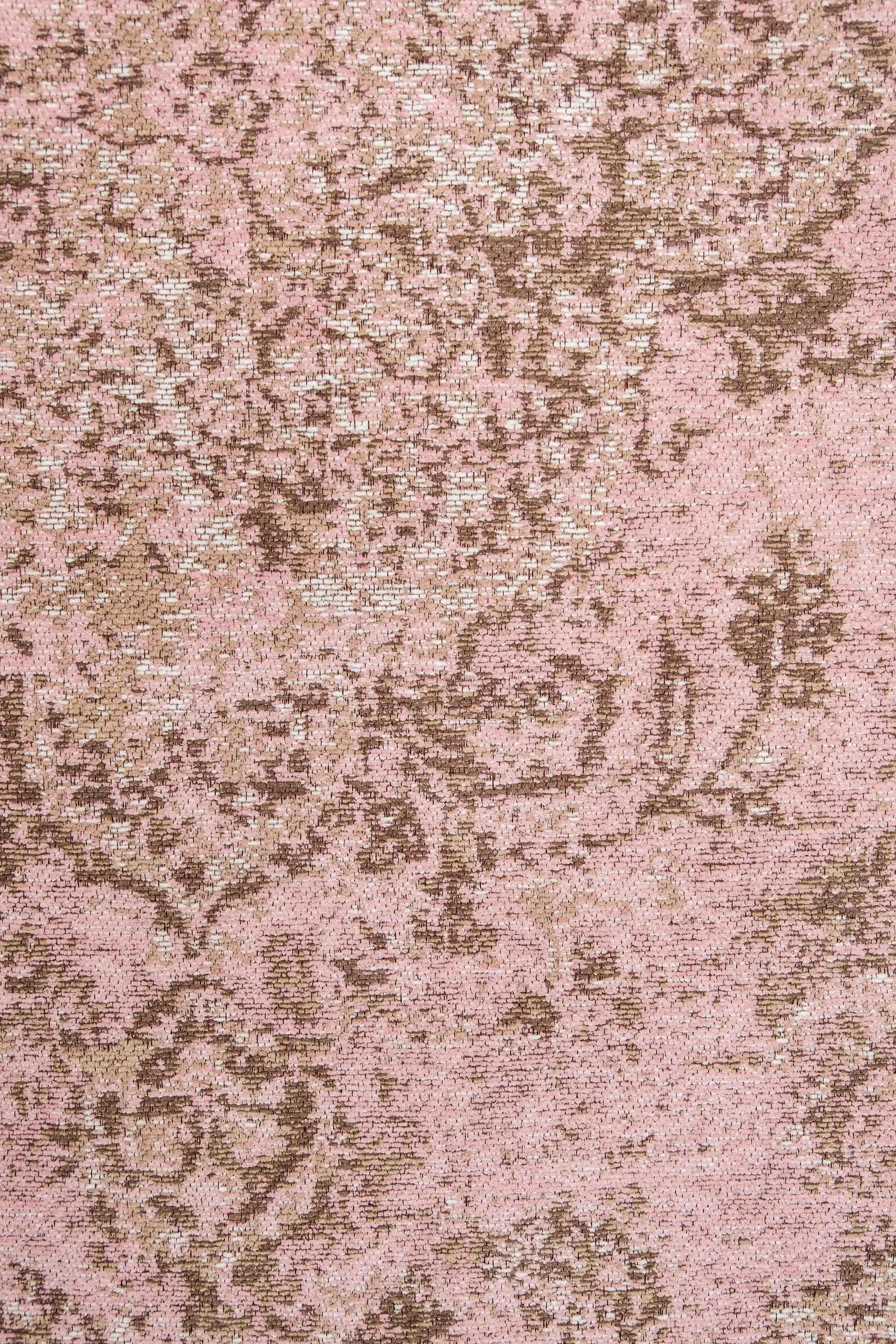 Sahara Turkish Style Pink Distressed Medallion Round Rug