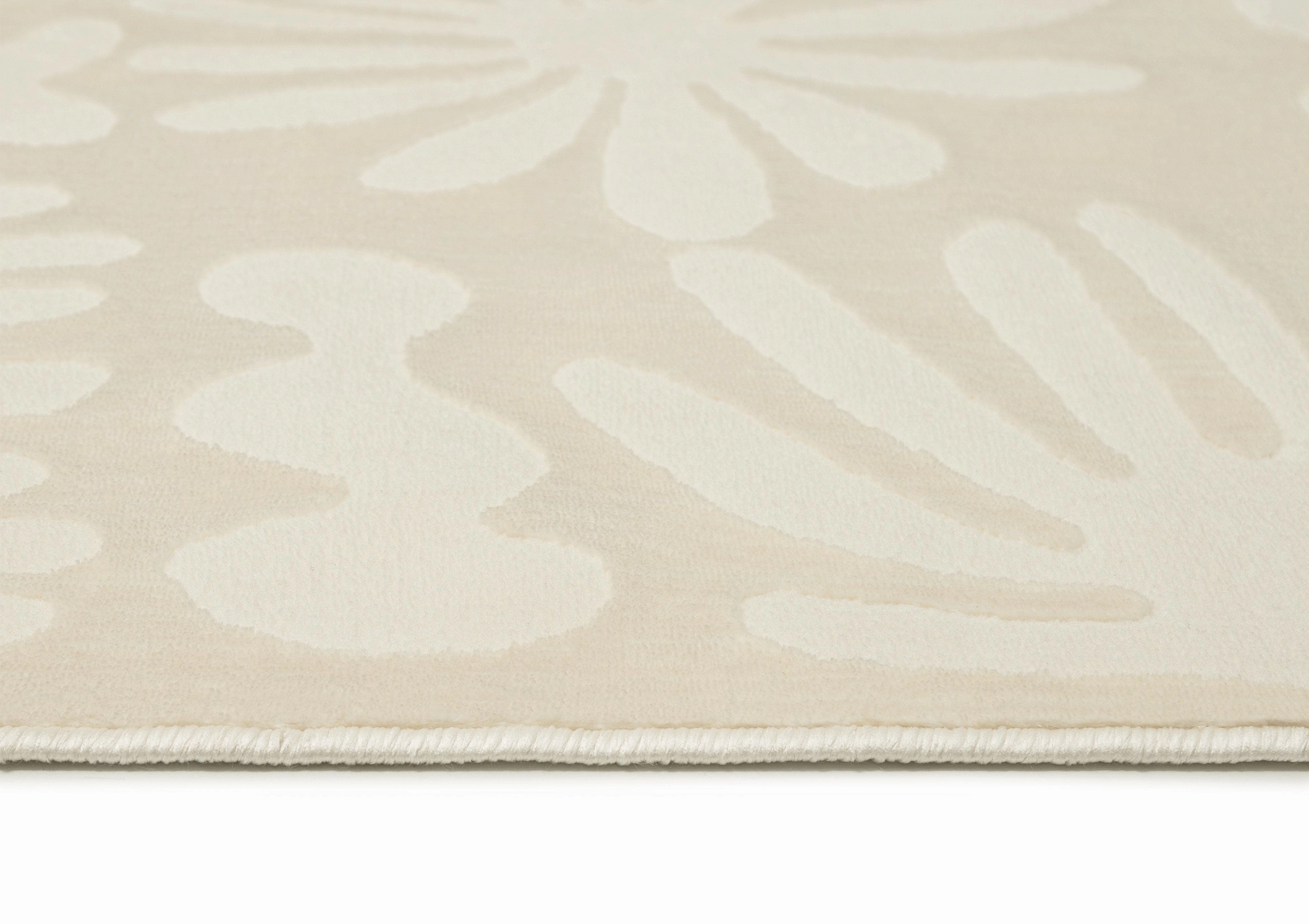 Salah Textured Abstract Neutral Washable Rug