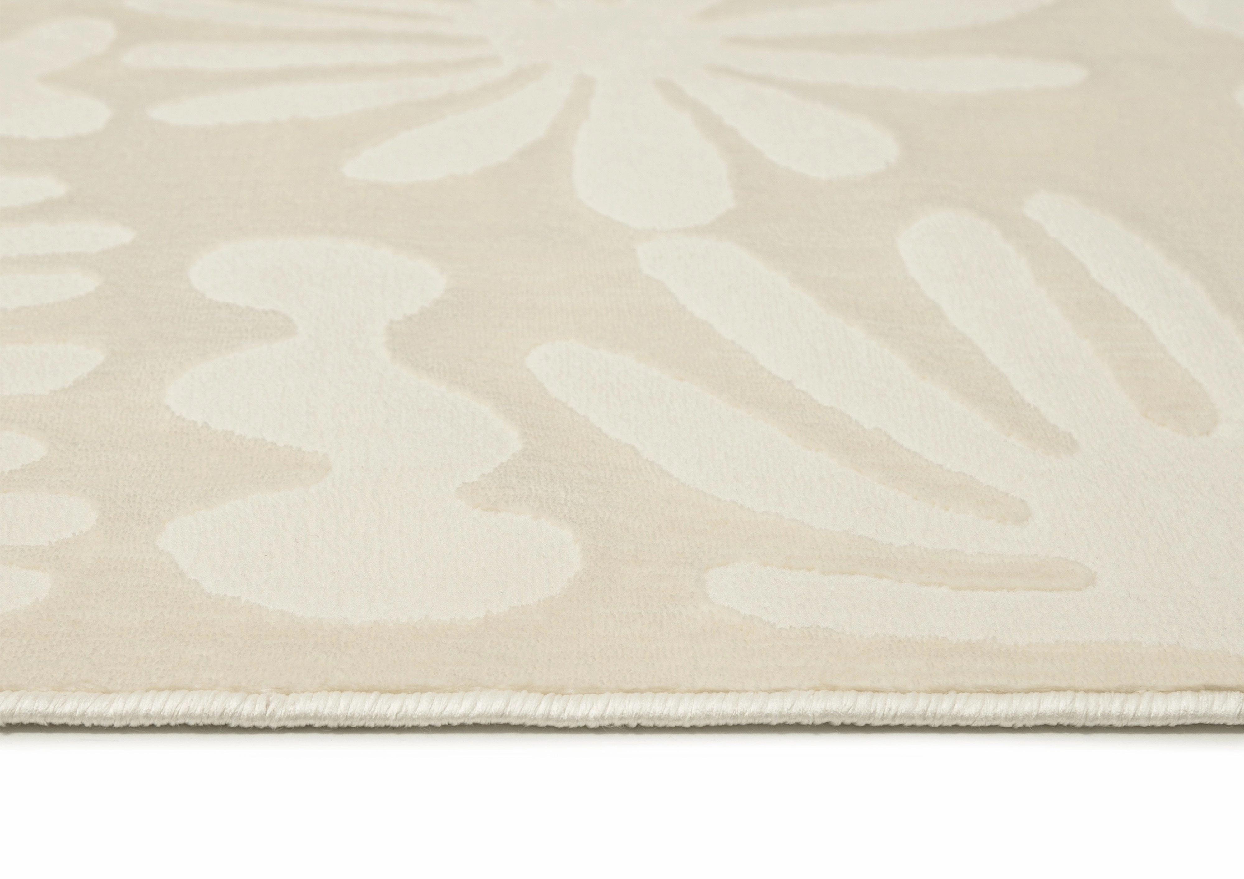 Salah Textured Abstract Neutral Washable Rug