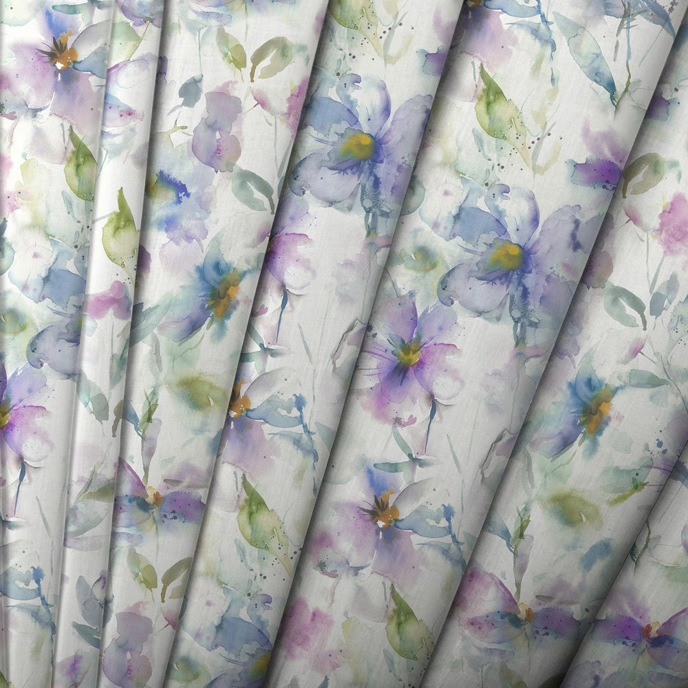 Samarinda Printed Cotton Made to Measure Roman Blinds Violet