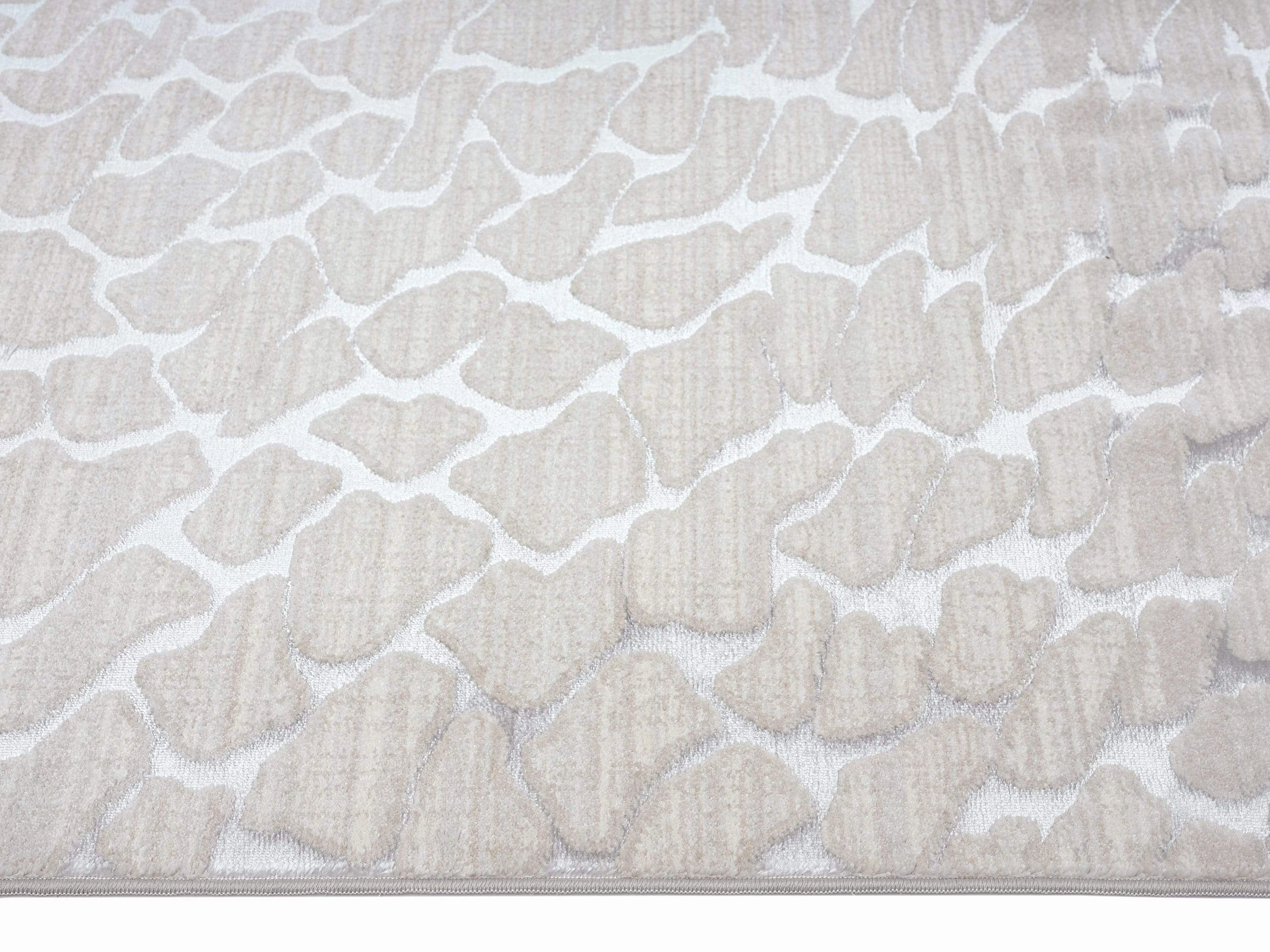 Sasha Ivory Cream And Grey Abstract Transitional Rug *NO RETURNS UNLESS FAULTY