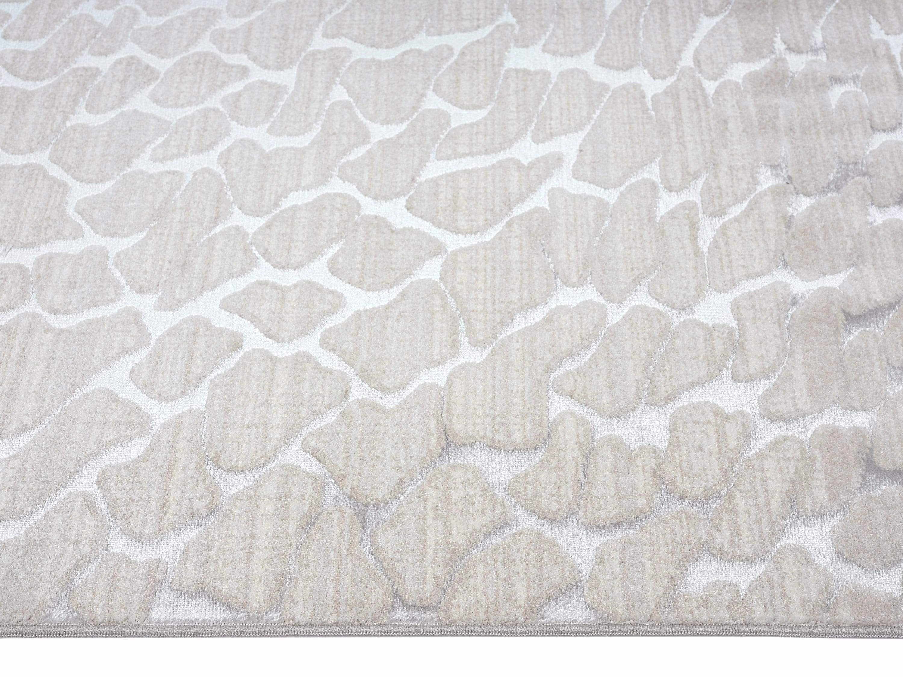Sasha Ivory Cream And Grey Abstract Transitional Rug *NO RETURNS UNLESS FAULTY