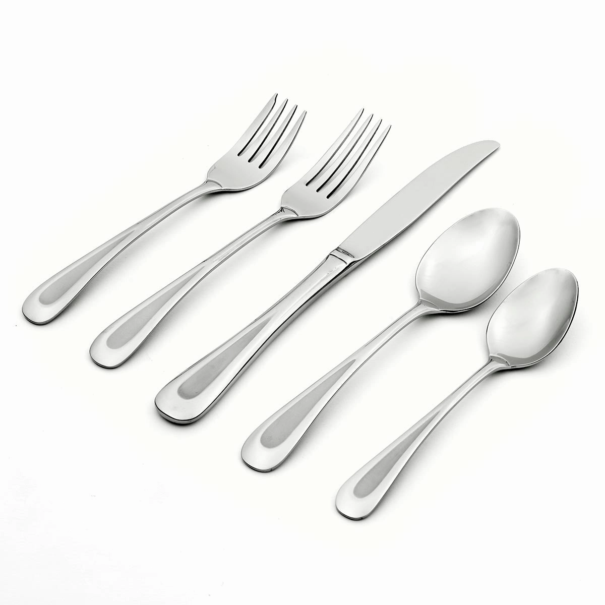 Satin Sand Dune 20 Piece Flatware Seteco-friendly bamboo fiber tableware set 