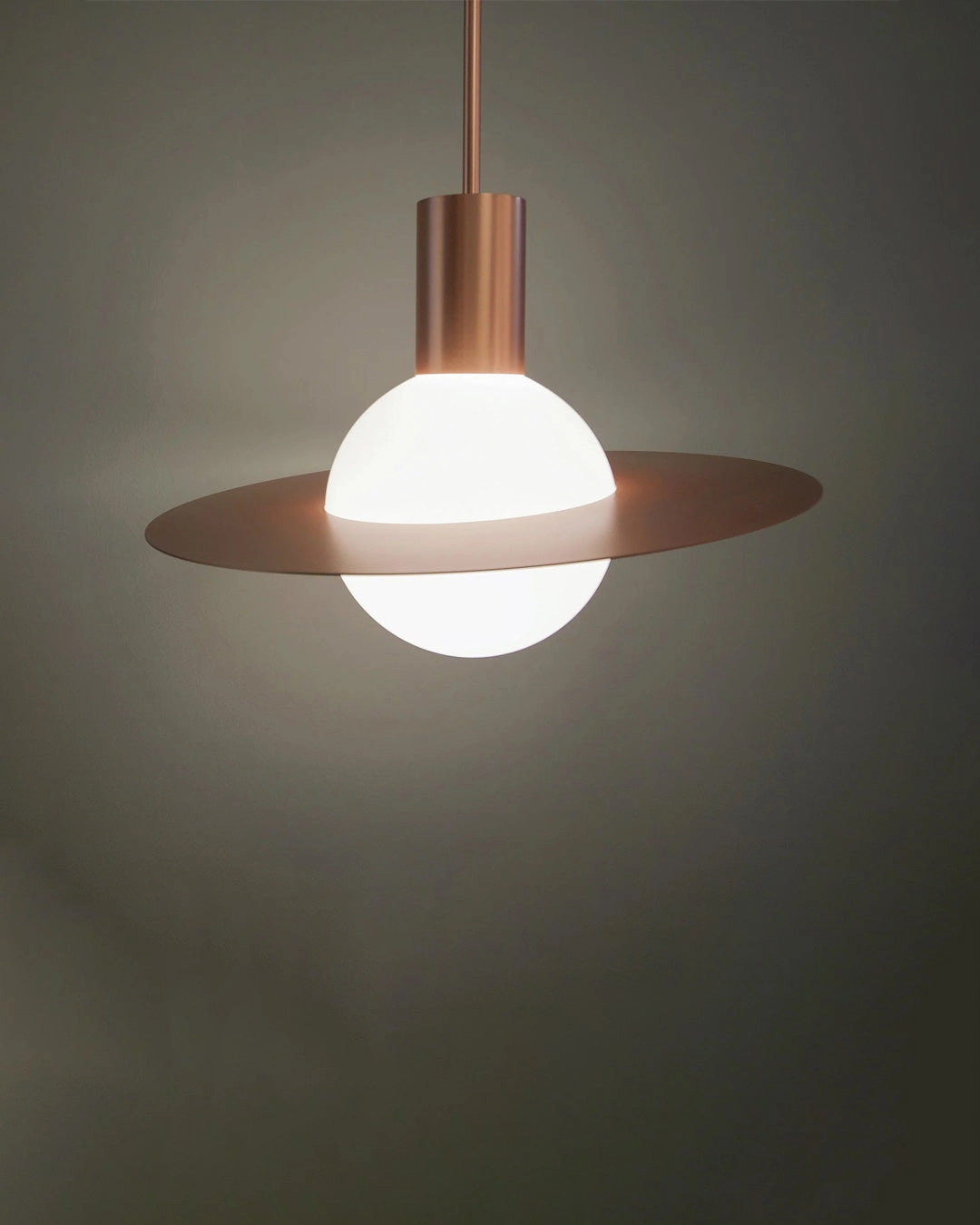 Saturn Shape Glass Pendant Light - Rose Goldmodern wall lamp,smart wall lamp