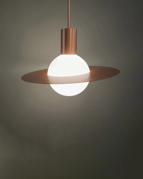 Saturn Shape Glass Pendant Light - Rose Goldmodern wall lamp,smart wall lamp