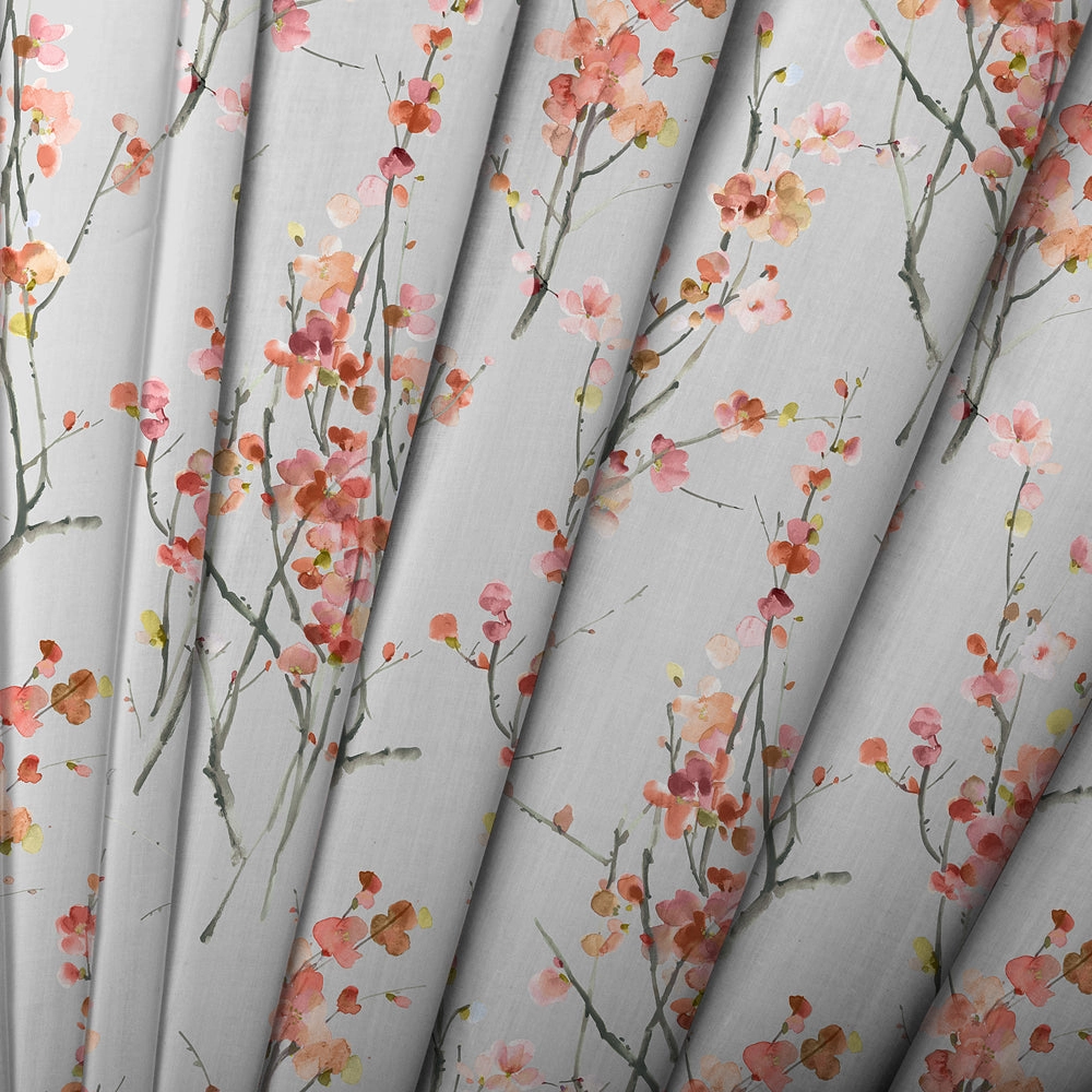 Saville Printed Made to Measure Curtains Stone