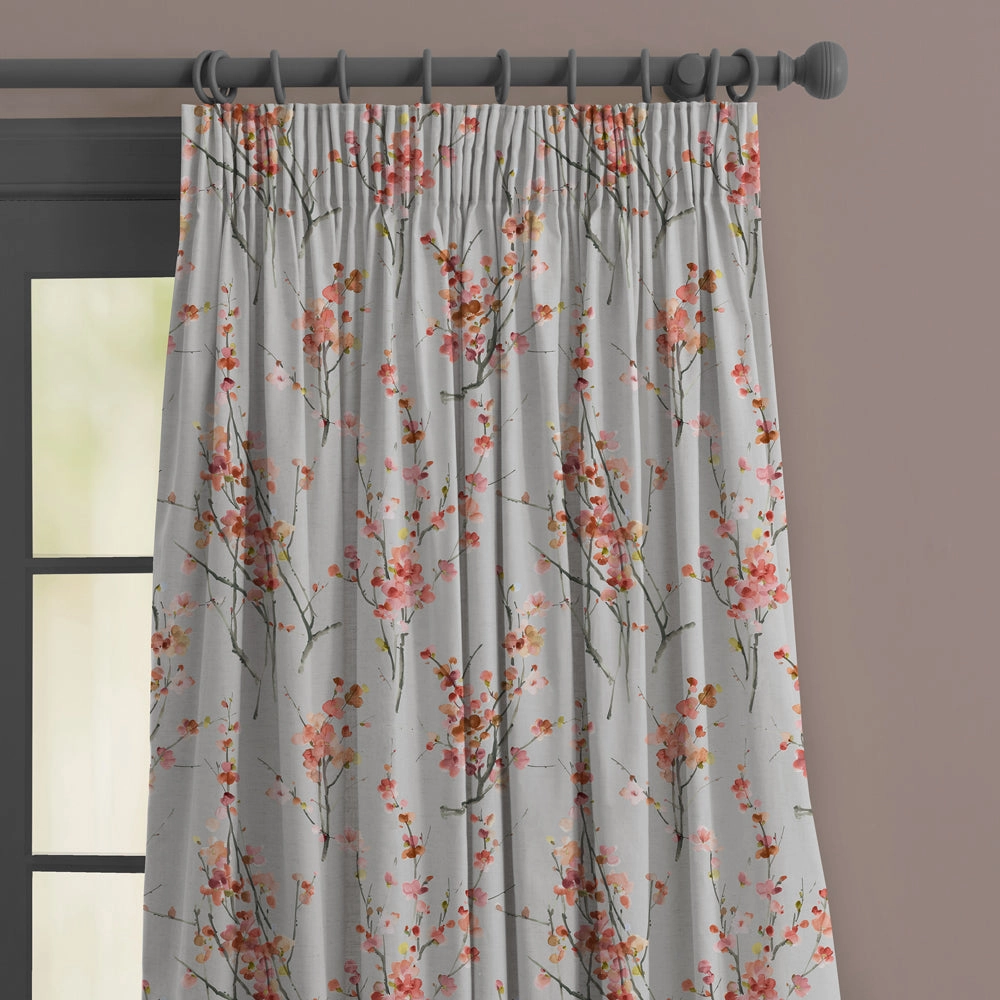 Saville Printed Made to Measure Curtains Stone