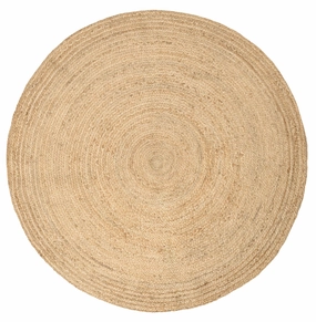 Sayulita Natural Hand-Braided Round Jute Rugmodern color block patchwork rug