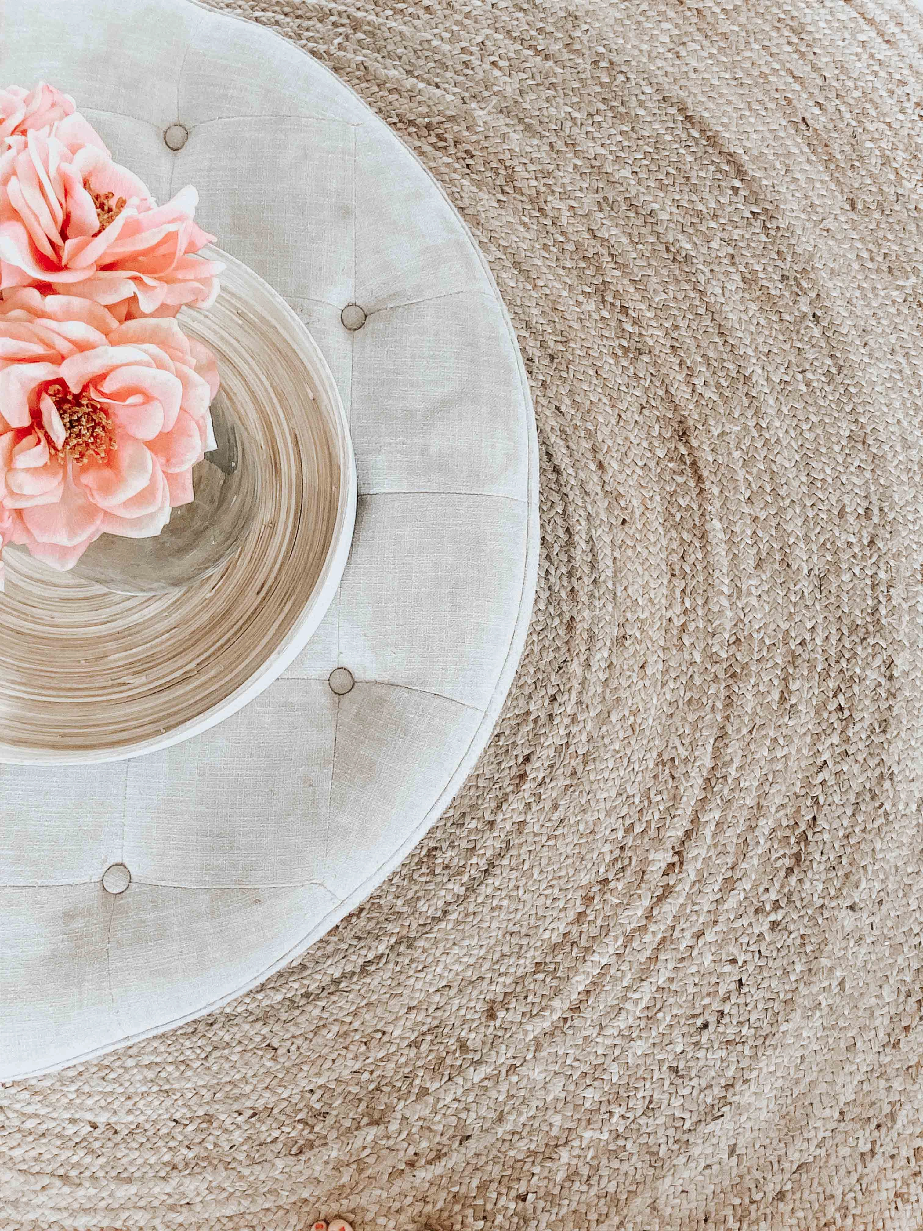 Sayulita Natural Hand-Braided Round Jute Rug