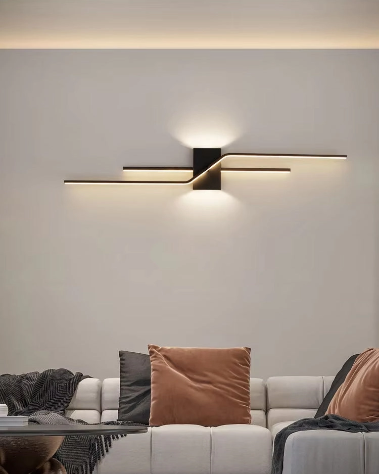 Sculptural Linear LED Wall Sconce